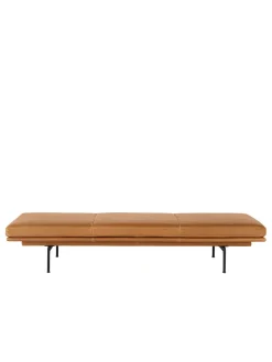 Muuto Outline Daybed, cognac leather fra