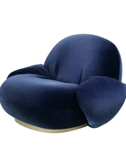 GUBI Pacha Lounge Chair w. Armrest, swivel, fra New