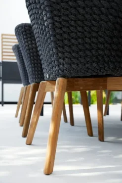 Cane-line Peacock Stol, Soft Rope m/ben i teak fra Outlet