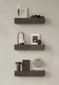 Audo Copenhagen Plinth Shelf Grey Kendzo marmor fra Clearance