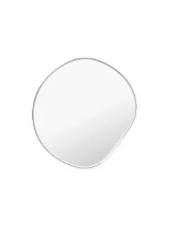 Ferm Living Pond Mirror lille, Dark Chrome fra Outlet