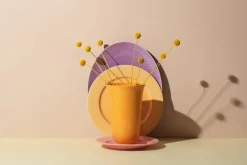 Lyngby Porcelæn Rhombe vase, rosa fra Hot