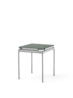 &Tradition Sett LN11 Sidebord, verde guatemala marble/chrome fra Clearance