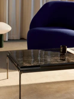 &Tradition Sett LN12 Sofabord, smoked glass/chrome fra Clearance