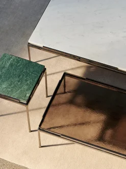 &Tradition Sett LN12 Sofabord, smoked glass/chrome fra Clearance