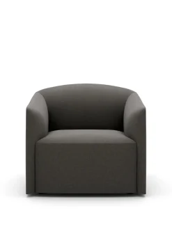 New Works Shore Lounge Chair Extended Base, lava rock fra Discount