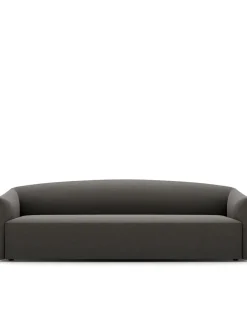 New Works Shore Sofa 3 Seater Extended Base, lava rock fra Online