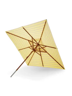 Fritz Hansen Skagerak Messina Parasol 300, Lemon/Sand Stripes fra Outlet