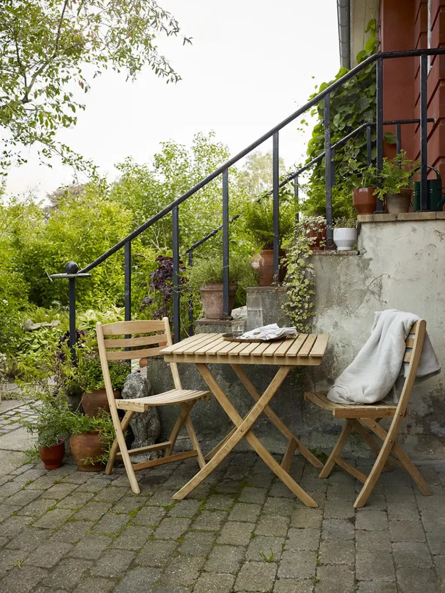 Fritz Hansen Skagerak Selandia Sæt, 4 armstole og bord 147 fra Hot
