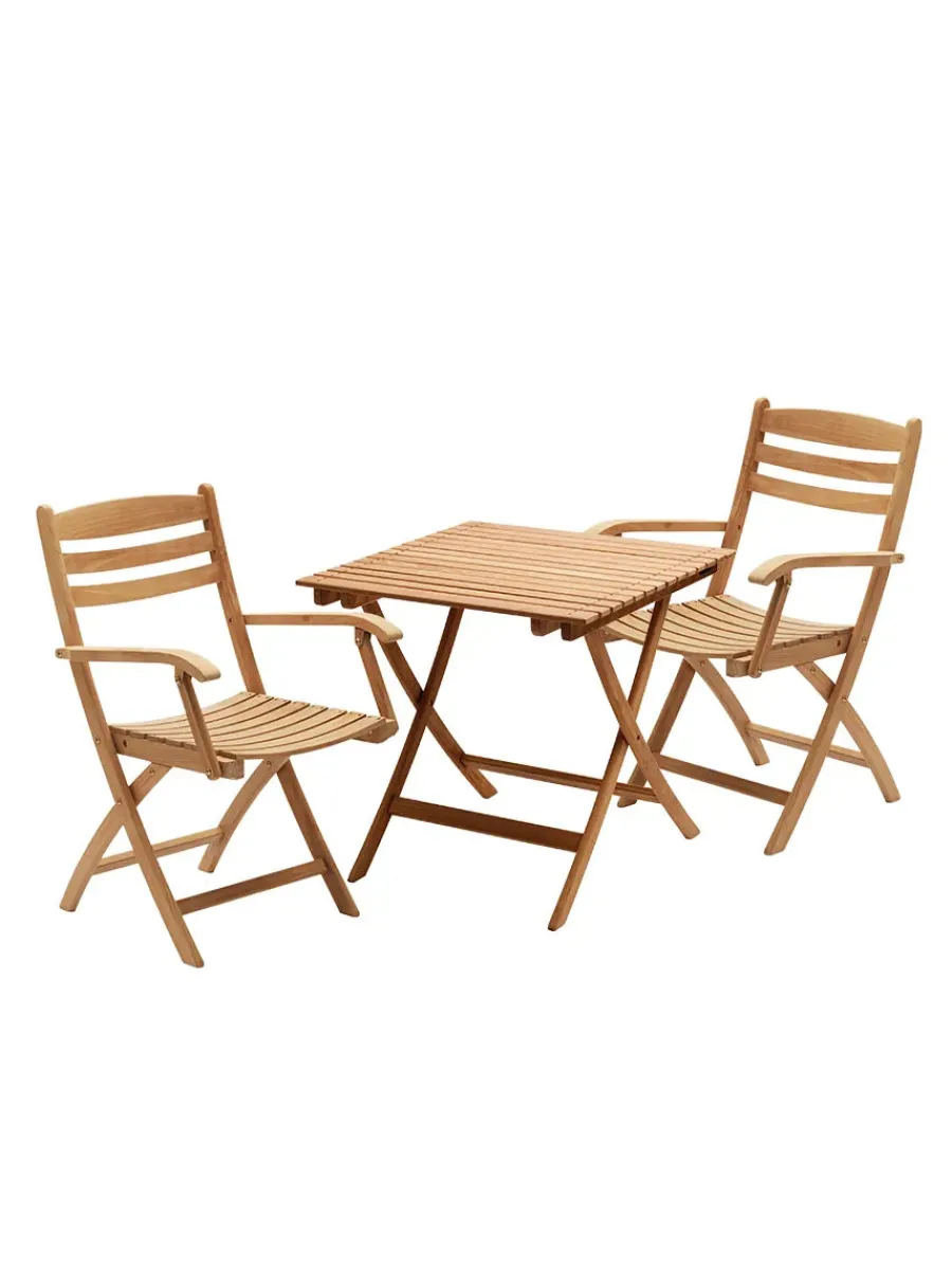 Fritz Hansen Skagerak Selandia Sæt, 4 armstole og bord 147 fra Hot