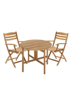 Fritz Hansen Skagerak Selandia Sæt, 2 armstole og Ø 94 bord fra Discount