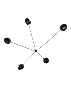 Editions Serge Mouille Spider Big Wall Lamp w/5 Fixed Arms af Serge Mouille Clearance