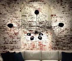 Editions Serge Mouille Spider Big Wall Lamp w/7 Fixed Arms af Serge Mouille
