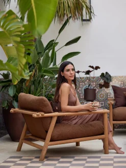 Cane-line Sticks Loungestol, teak fra Outlet