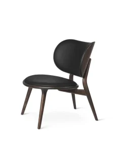 Mater The Lounge Chair, sirka grå eg med sort læder fra Online