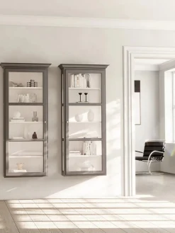 Lindebjerg Design Væghængt Vitrineskab Classic V4, antracit fra New