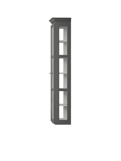 Lindebjerg Design Væghængt Vitrineskab Classic V4, sort fra Sale
