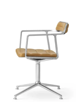 Vipp 452 Swivel Chair, camel læder fra Online