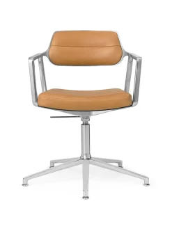 Vipp 453 Swivel+ Chair, camel læder fra Sale