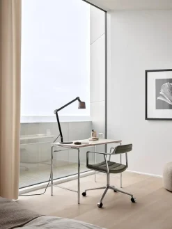 Vipp 452 Swivel Chair m/hjul, bosco grøn læder fra Sale