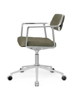 Vipp 453 Swivel+ Chair m/hjul, dark sand tekstil fra Clearance