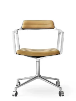 Vipp 452 Swivel Chair m/hjul, dark sand fra Discount