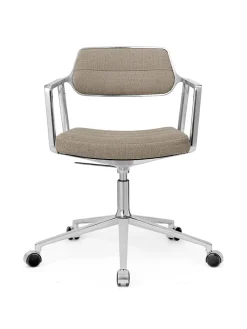 Vipp 453 Swivel+ Chair m/hjul, sort læder fra Discount