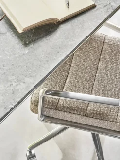 Vipp 453 Swivel+ Chair m/hjul, sort læder fra Discount