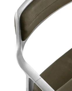 Vipp 452 Swivel Chair m/hjul, sort læder fra Best