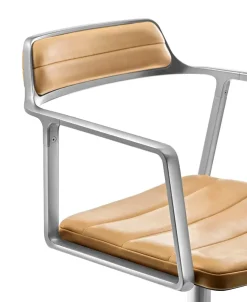 Vipp 452 Swivel Chair m/hjul, sort læder fra Best