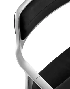 Vipp 452 Swivel Chair m/hjul, sort læder fra Best