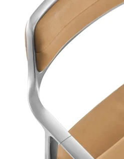 Vipp 452 Swivel Chair m/sort stel & hjul, sort læder fra Clearance