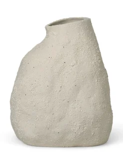 Ferm Living Vulca Medium vase, Off-white Stone fra New