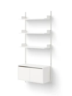 New Works Wall Shelf Cabinet Low w. Doors fra Hot