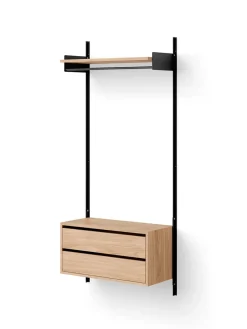 New Works Wardrobe Shelf Cabinet w. Drawers fra Best