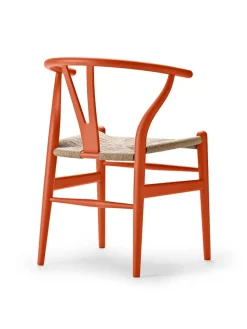 Carl Hansen & Søn Y-stol CH24 Soft Orange Red af Hans J. Wegner Clearance